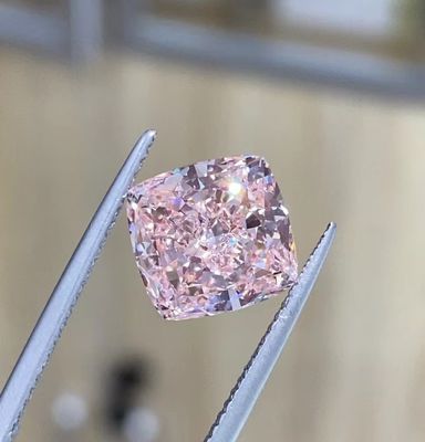 Cushion coupé brillant rose luxueux diamants en vrac de laboratoire cultivé 10 Mohs
