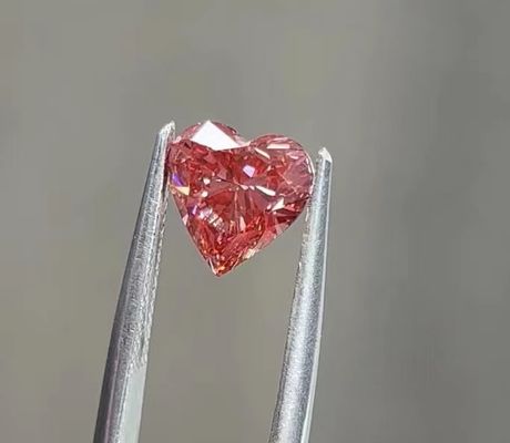 coeur rose synthétique Diamond Brilliant Cut Artificial Lab de CVD 1.15ct développé