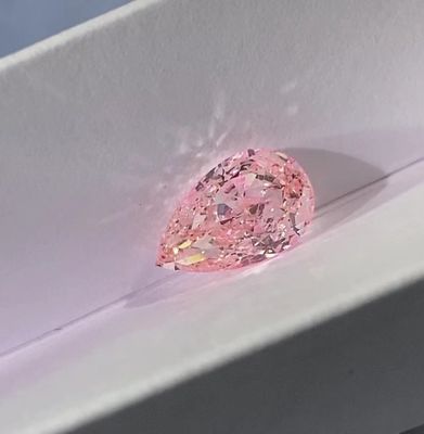 VS1-VVS1 rose fait par laboratoire Diamond Pear Modified Brilliant Cut 1.1ct-1.5ct