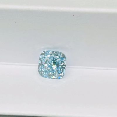 Diamants bleus développés par laboratoire brillant 3.2ct-3.6ct de CVD de coupe du coussin VS1