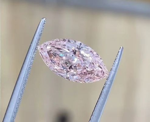 2.54ct CVD Lab Grandit Diamants Rose Marquise Coupe Brillante Certifié