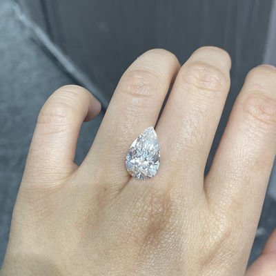 5,05 le laboratoire de CVD HPHT de carat a créé en forme de poire personnalisable de diamants blancs