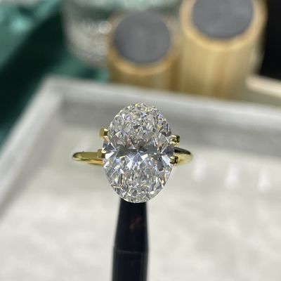 5ct Grandes tailles cultivées en laboratoire CVD Diamant Ovale Coupe brillante Certifié IGI