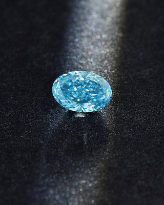 VVS1-VS2 Diamond Cultivated Diamonds lâche ovale bleu 10 Mohs