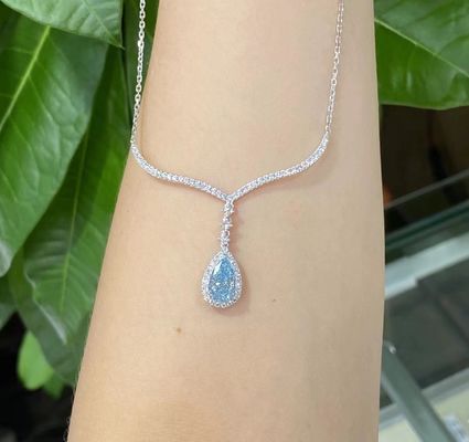 1.75ct Cvd Collier de diamant de laboratoire 10 Mohs