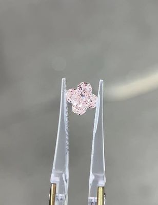 Diamants faits par l'homme coupe LV lys rose Diamants trèfle à quatre feuilles clarté de diamant VVS-VS