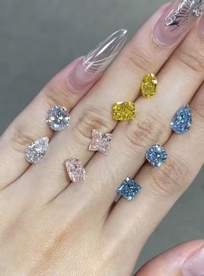 Diamants synthétiques certifiés diamants ronds en vrac diamants cultivés en laboratoire diamants bijoux bagues CVD