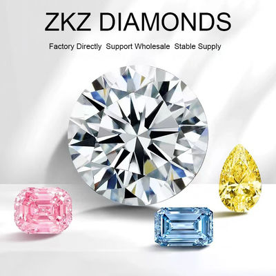 CVD DEF VS VVS Ronde Fancy Synthétique Diamants cultivés en laboratoire Certificat IGI 0.3ct - 20ct usine de gros fournisseur direct