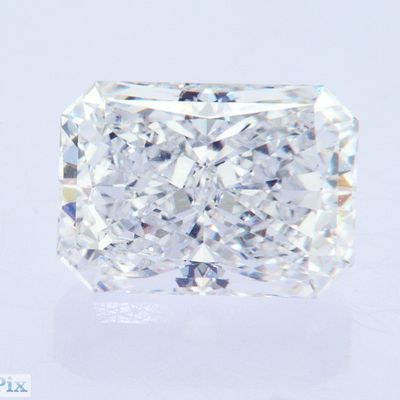3.6ct Forme radiante longue Laboratoire certifié IGI Créé comme CVD Blanc Diamant H VS1