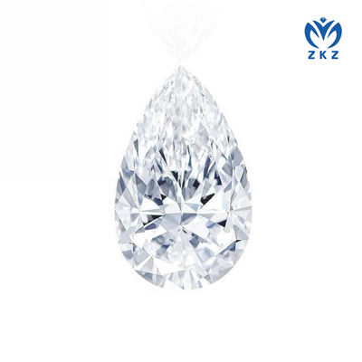 3.4ct D VS Qualité Non Bowtie Pear Cut Lab Créé CVD Blanc Diamant