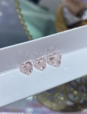 Diamants de couleur rose cultivés en laboratoire Diamants pour colliers Anneaux Pendentif