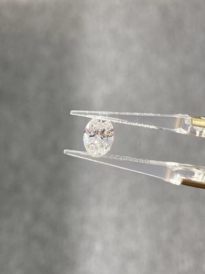 Forme ovale de laboratoire cultivé CVD Diamant blanc 3.4ct avec certificat IGI