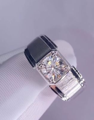 Bague en diamant pour homme Bague en diamant blanc Bague de fiançailles Bague de mariage Bague en diamant de laboratoire