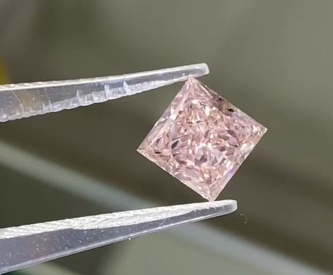 La coupe de la princesse rose Lab Diamants cultivés Rose clair forme carrée bijoux Décorations