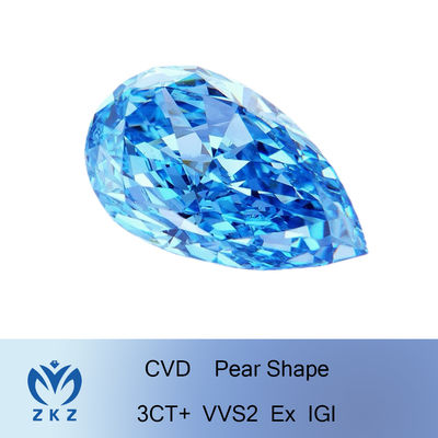 10 catégorie de clarté de Diamond Big Size créée par laboratoire VVS2 de coupe de poire de Mohs