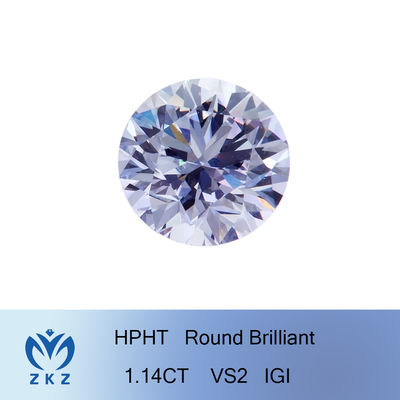 Diamant cultivé en laboratoire personnalisable 1,14 carats CVD HPHT Ronde Blanc Diamant certifié diamants synthétiques