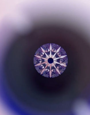 10 cœurs flèches forme ronde Diamants cultivés en laboratoire Diamants synthétiques certifiés